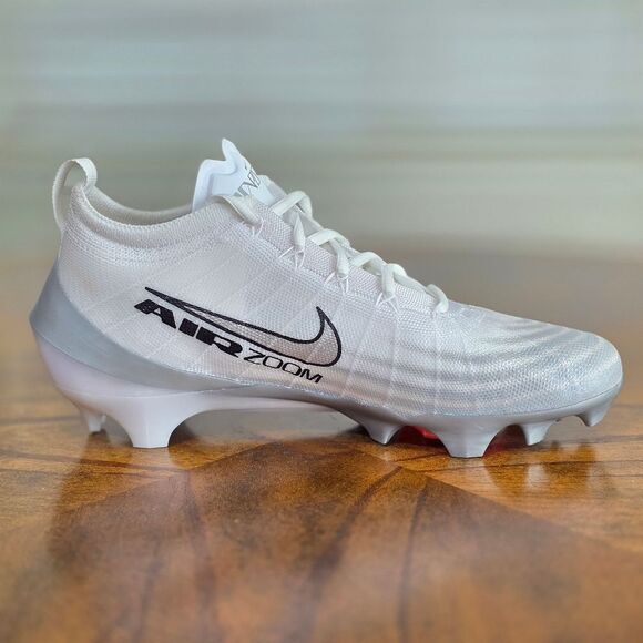 Nike Vapor Elite 1 Football Cleats White Metallic Silver Men’s Size 9 FB3288-100 - Picture 9 of 15